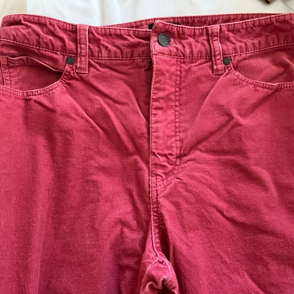 Talbots Women’s Pink Stretch Corduroy Straight Leg Pants - Picture 3 of 6